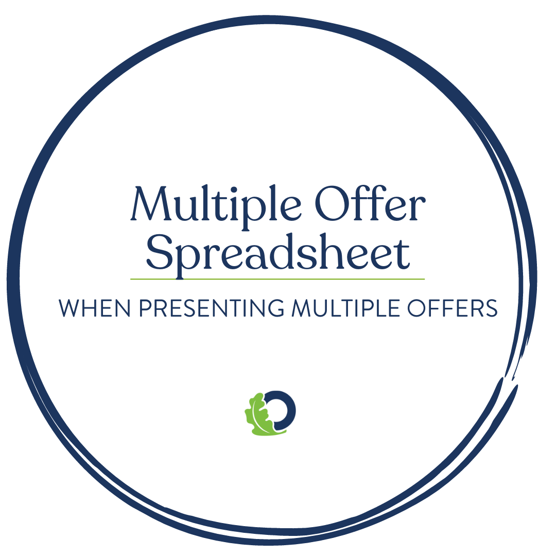 Multiple Offer Spreadsheet | Oakridge Real Estate